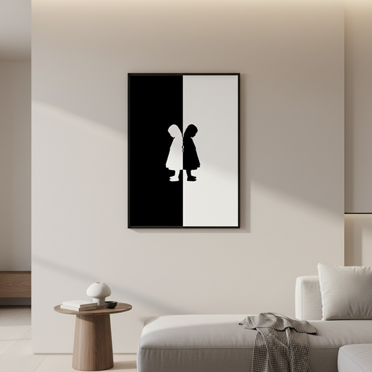 Intersect framed wall art print — Casa Blend