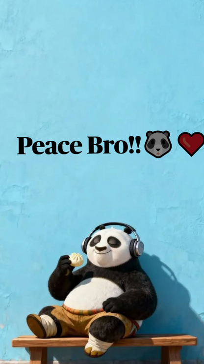 Kang fu Panda framed wall art print — Casa Blend