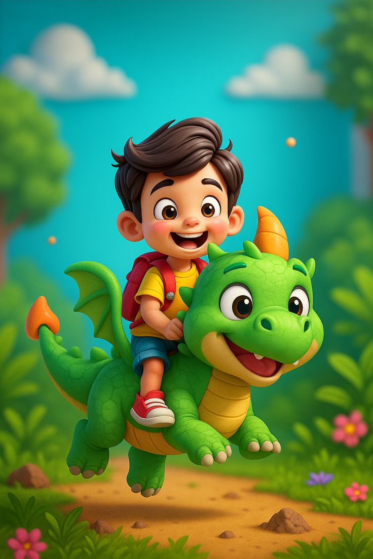 Kid with Dino framed wall art print — Casa Blend