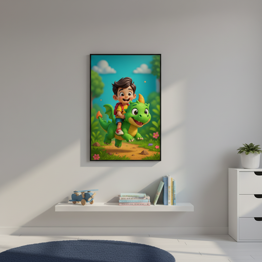 Kids Room – Kid with Dino