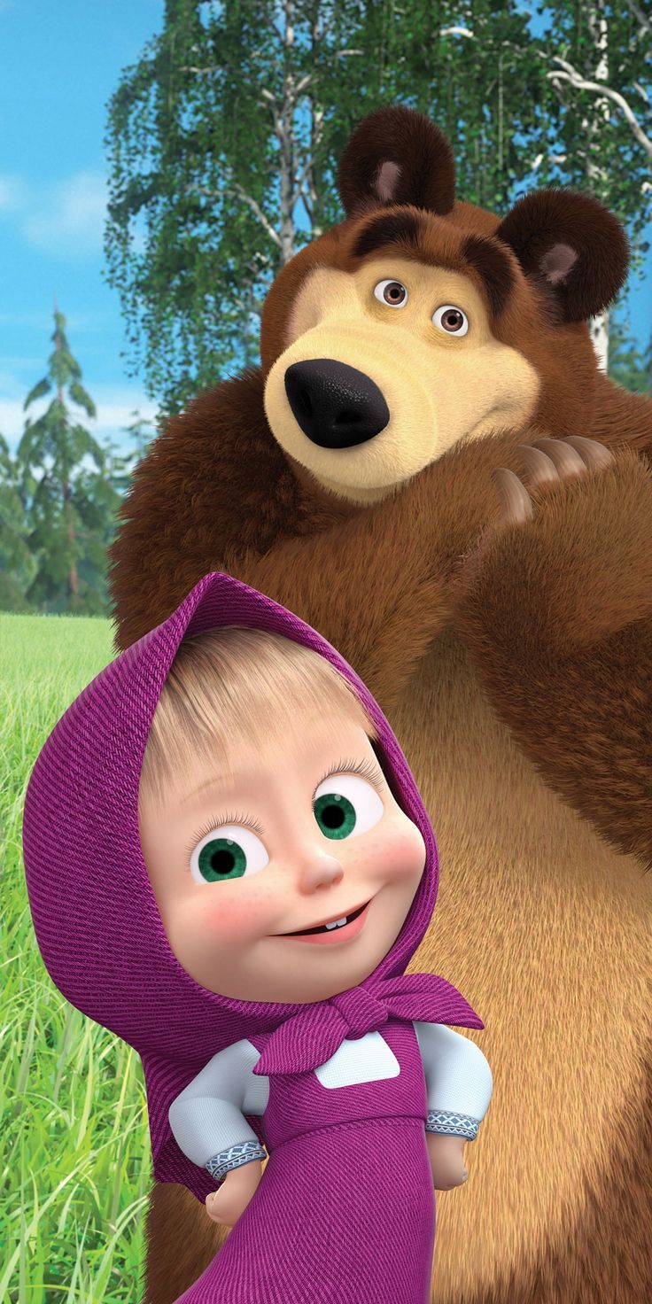 Masha and the Bear framed wall art print — Casa Blend