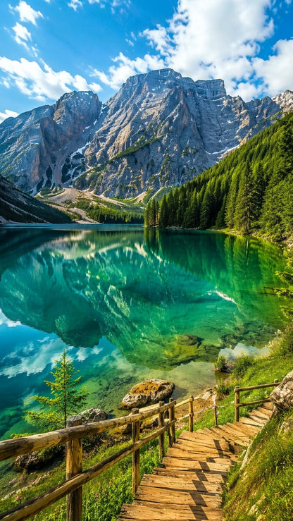 Mounts with Lake framed wall art print — Casa Blend