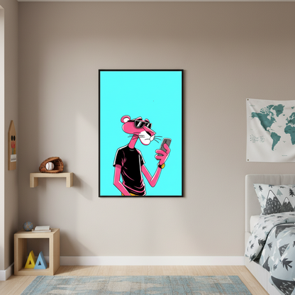 Kids Room – Pink Panther using a Phone