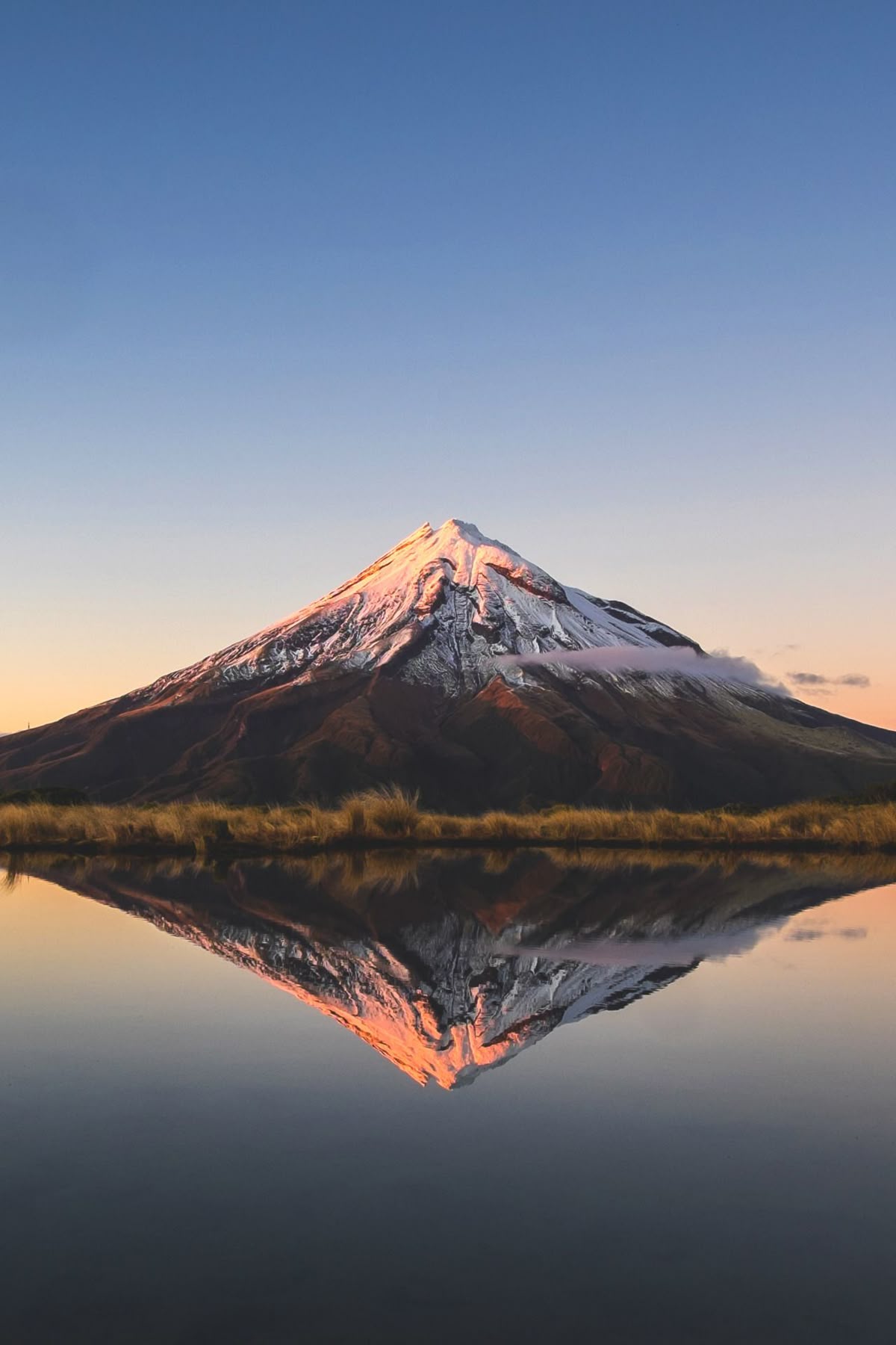 Reflected Snow Capped Mountain framed wall art print — Casa Blend