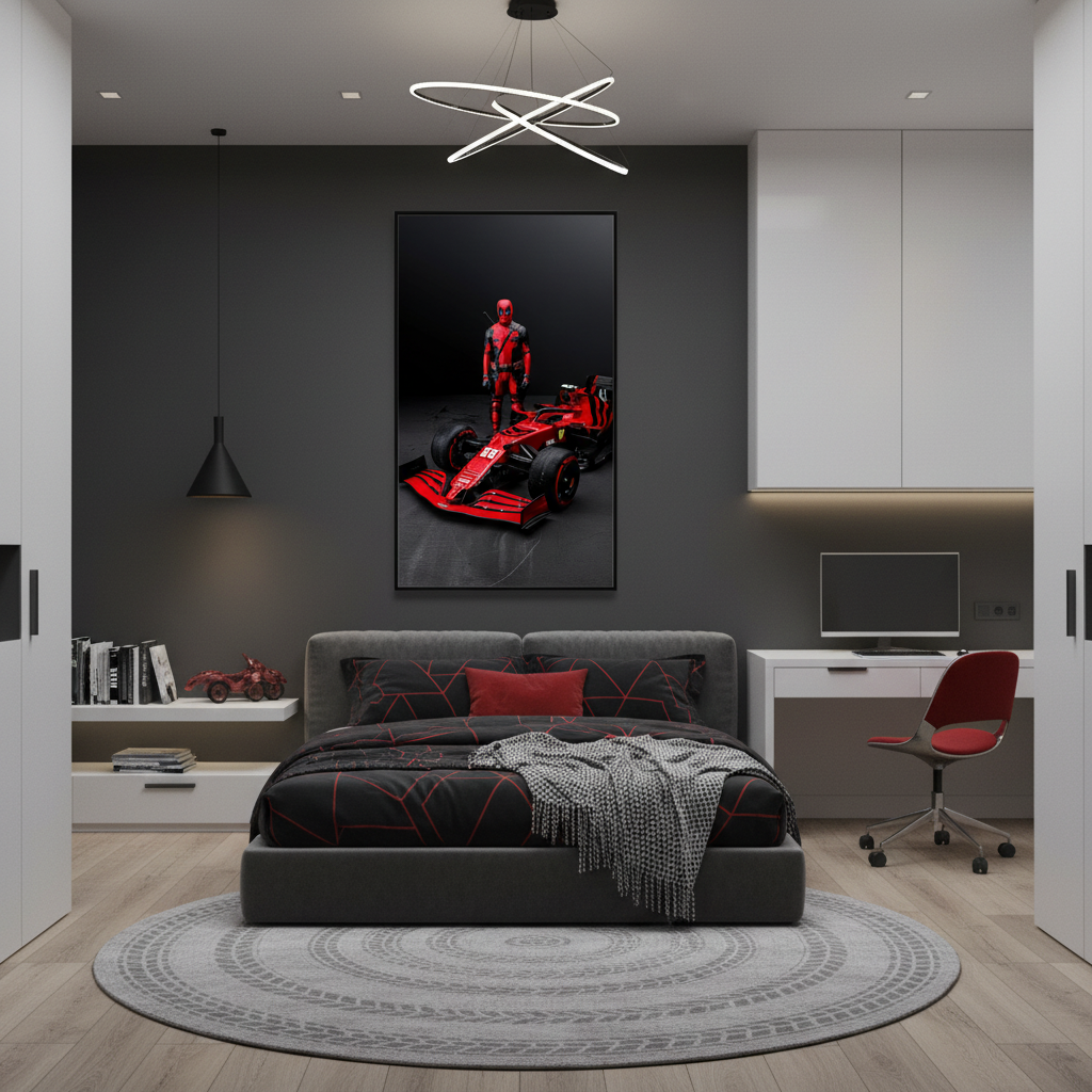 Kids Room – Spider with Formula Car