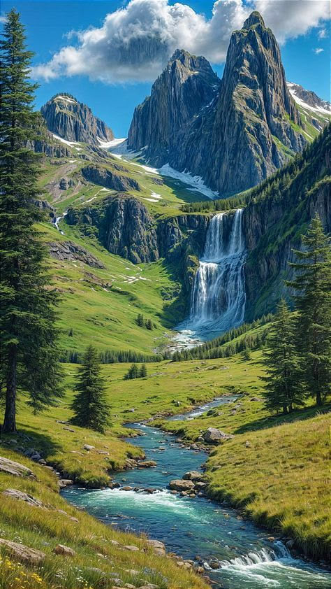 Stream Valley framed wall art print — Casa Blend
