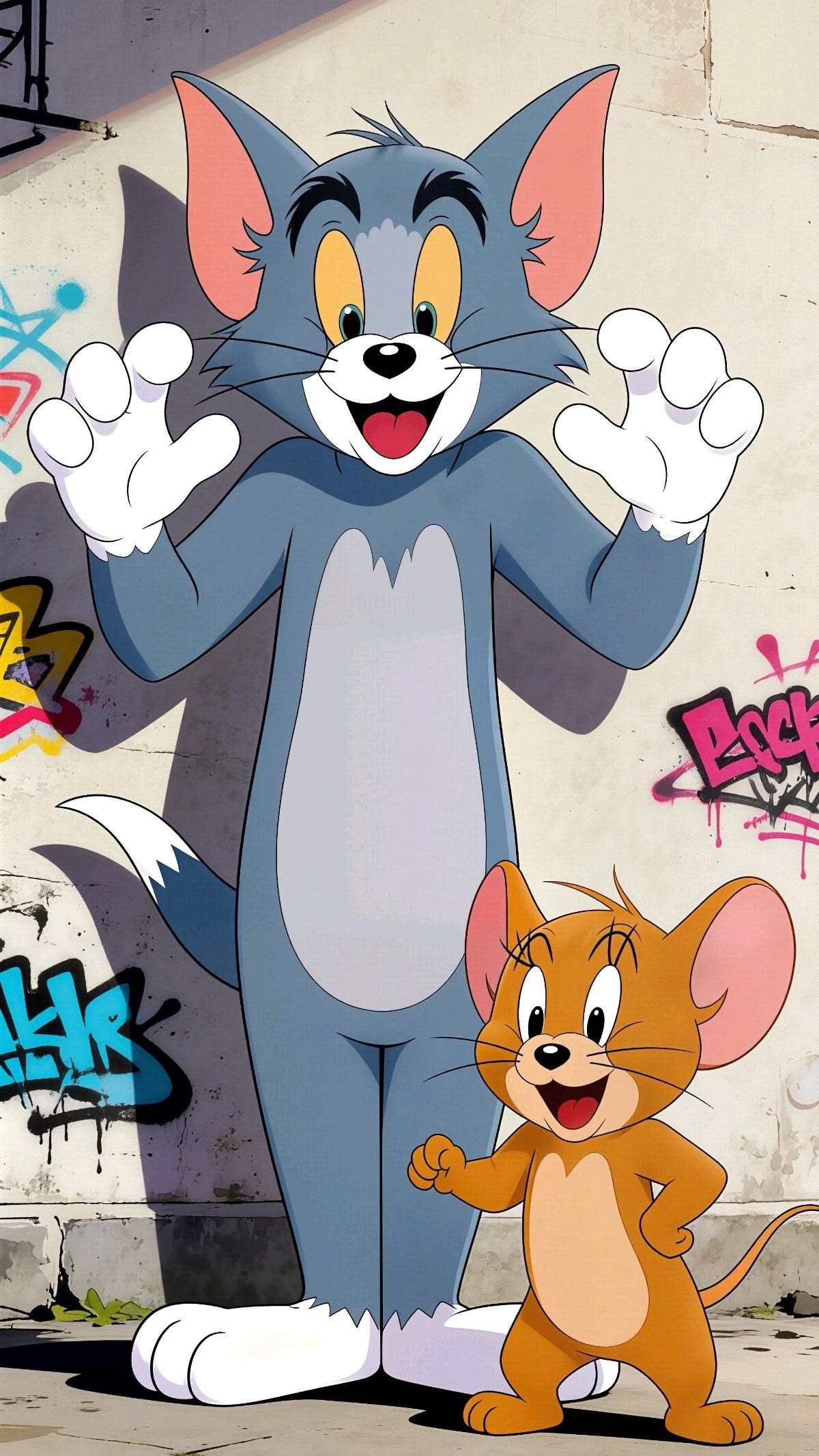 Tom and Jerry framed wall art print — Casa Blend